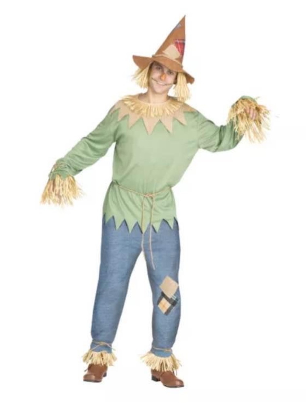 Scarecrow Kids Costume with Brown Hat